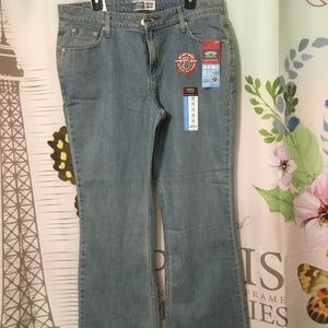 SIGNATURE BY LEVI STRAUSS & CO PANTS BLUE JEAN LOW RISE BOOTCUT 16 LONG NWT